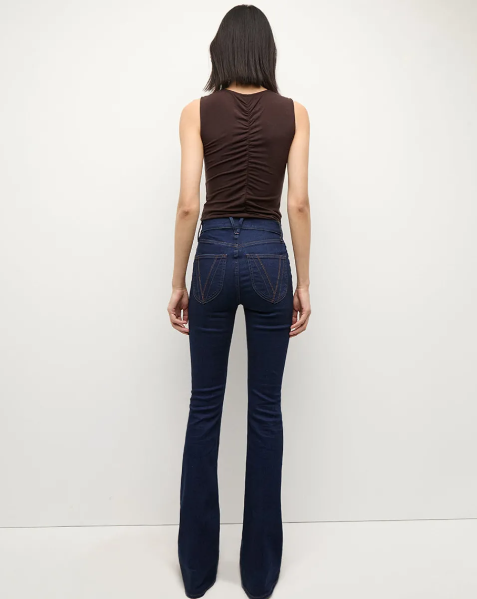 Neeta Sleeveless Top in Dark Chocolate>Veronica Beard Outlet