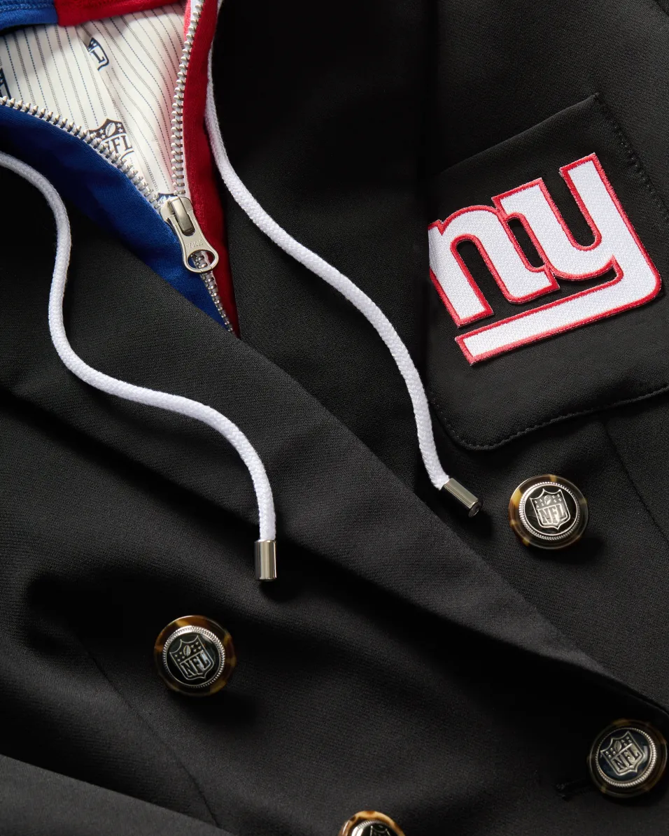 New York Giants Dickey Jacket in Black/Silver>Veronica Beard Outlet