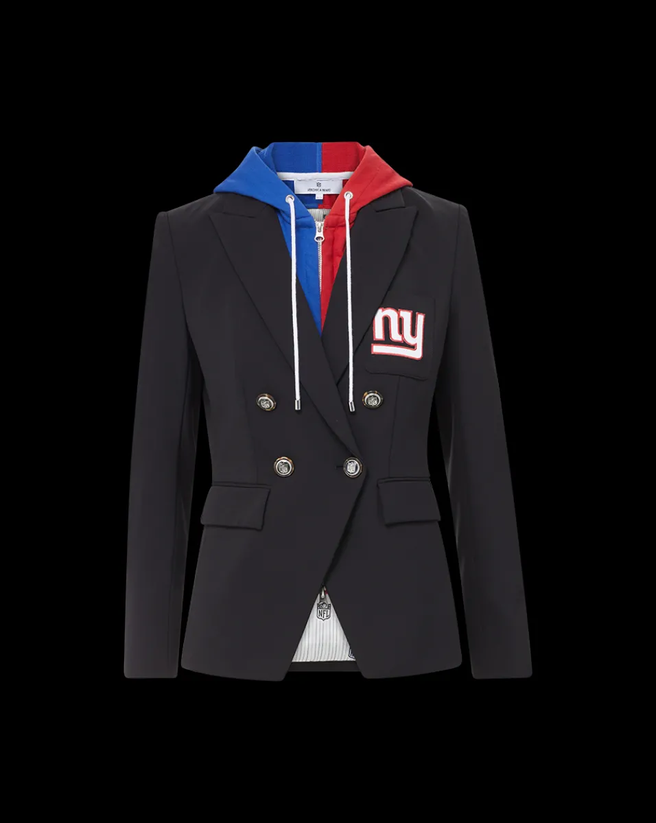 New York Giants Dickey Jacket in Black/Silver>Veronica Beard Outlet