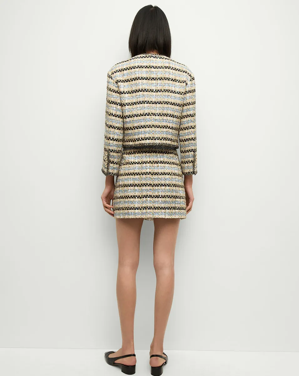 Ohemia Metallic Tweed Skirt in>Veronica Beard Sale