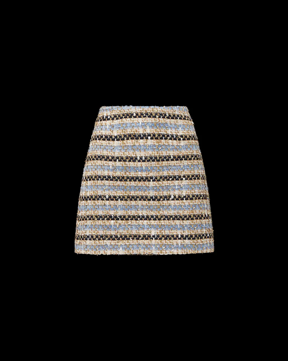 Ohemia Metallic Tweed Skirt in>Veronica Beard Sale