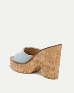 Paulita Denim Wedge Sandal><noscript><img width=