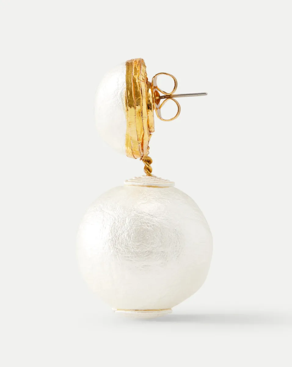 Pearl 2 Drop Earring | Post Backing in>Veronica Beard Hot