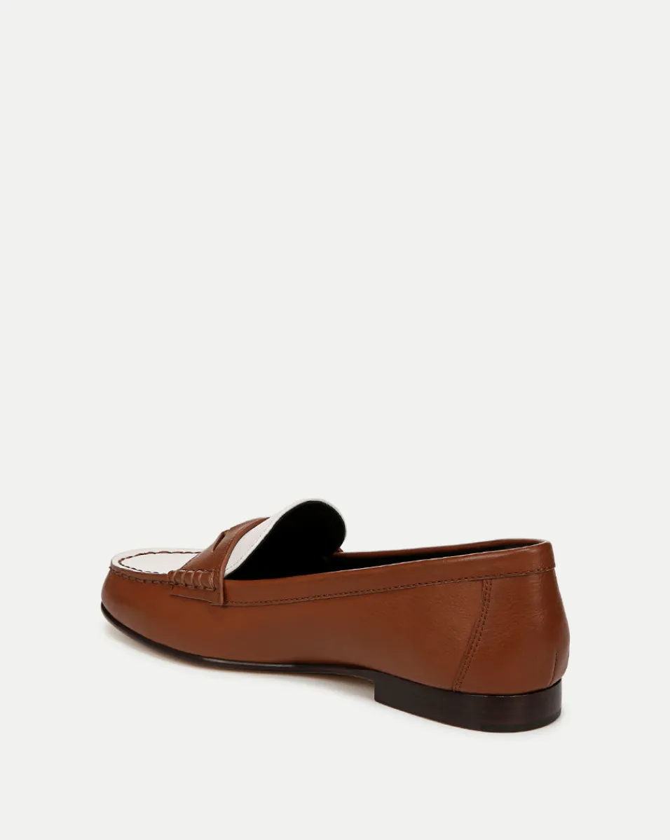 Penny Leather Loafer in>Veronica Beard Hot