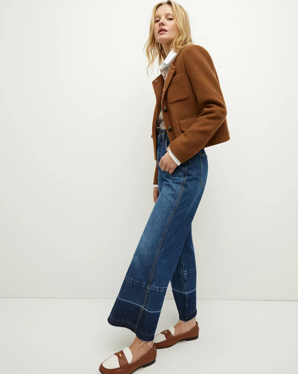 Penny Leather Loafer in>Veronica Beard Hot