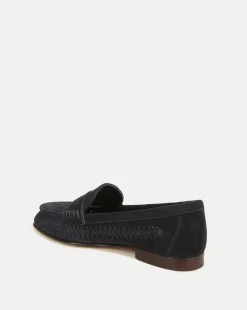 Penny Woven Suede Loafer><noscript><img width=