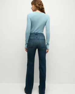 Pruitt Long-Sleeve Top in Light Blue><noscript><img width=