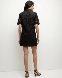 Rafaela Cotton Eyelet Shirtdress in><noscript><img width=