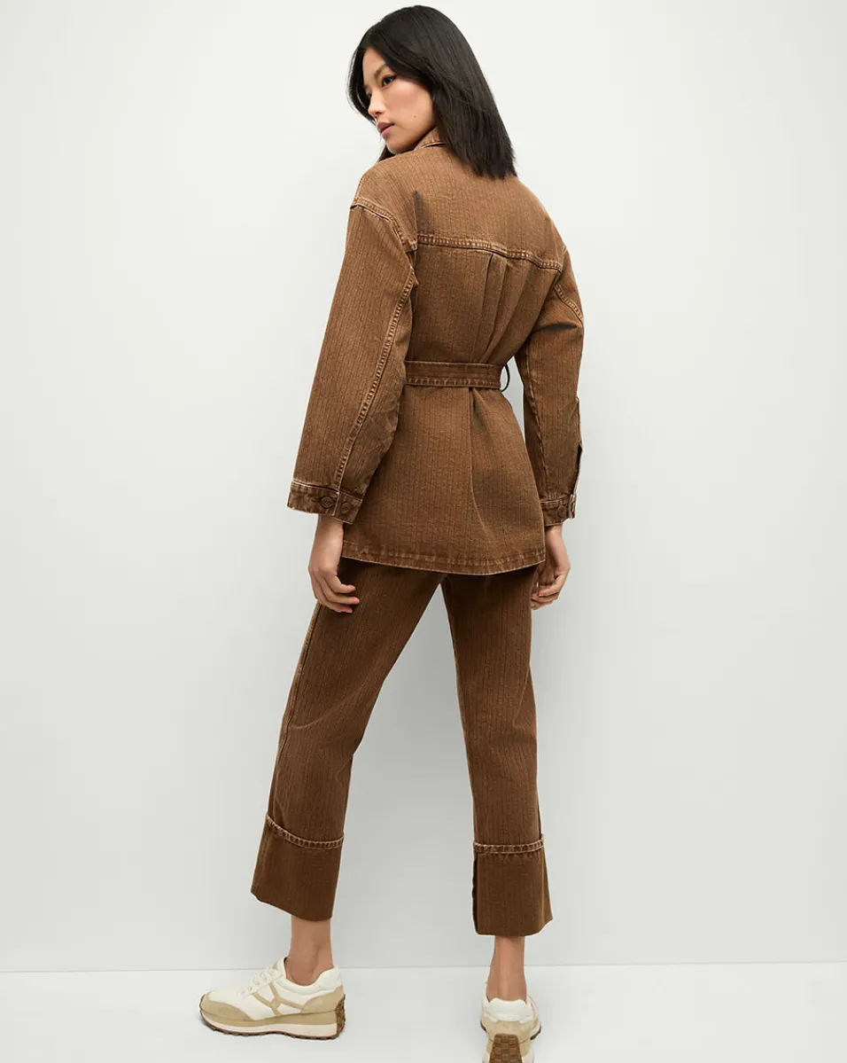 Ramone Denim Chore Jacket in Brown>Veronica Beard Online
