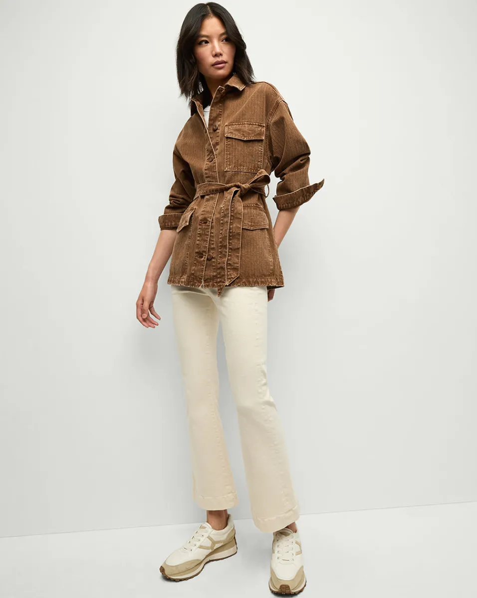 Ramone Denim Chore Jacket in Brown>Veronica Beard Online