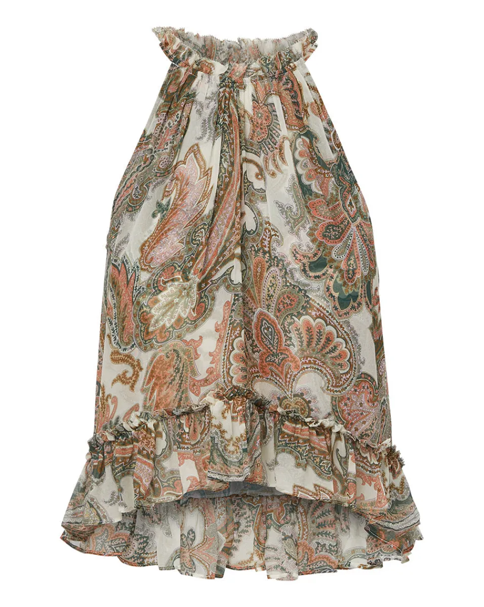 Renee Silk Paisley Halter Top>Veronica Beard Hot