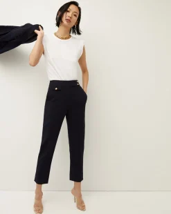 Renzo Slim-Leg Pant>Veronica Beard Discount