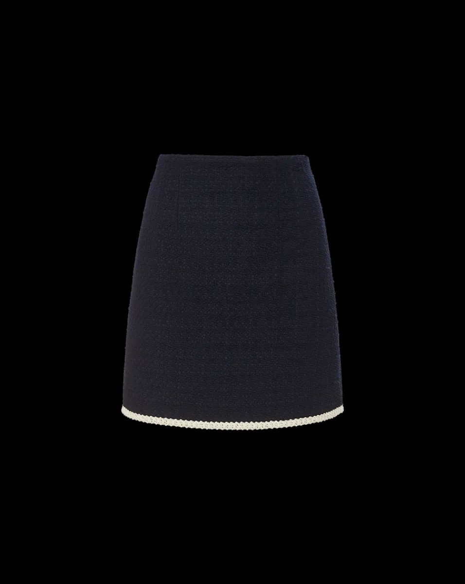 Roman Tweed Skirt in>Veronica Beard New