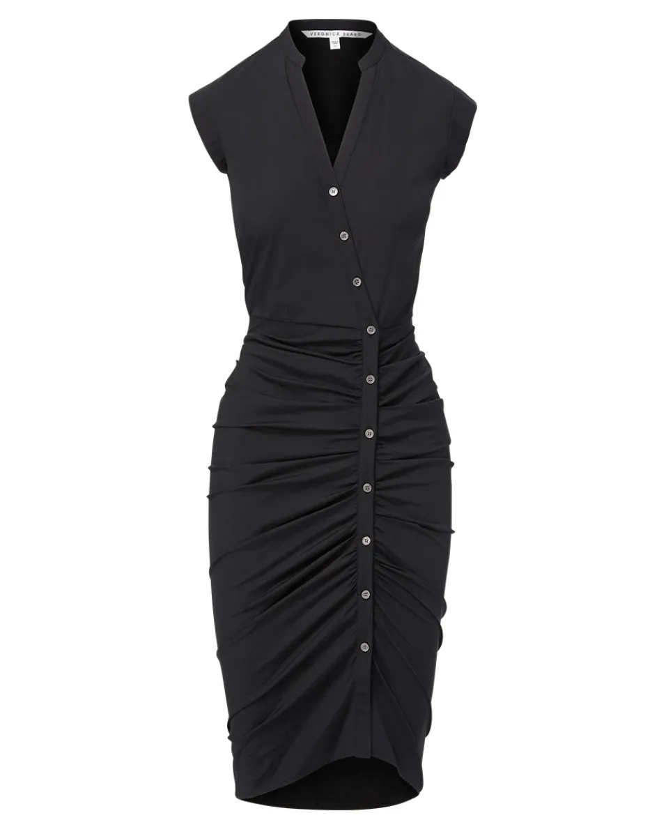 Ruched Shirt Dress by>Veronica Beard New