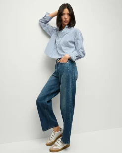 Ryder Saddle Jean in Blue Denim | Barrel Jeans><noscript><img width=