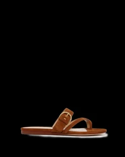 Salva Suede Crisscross Sandal in><noscript><img width=