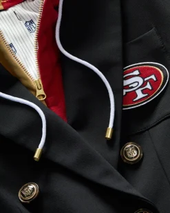 San Francisco 49ers Dickey Jacket in Black/Gold><noscript><img width=