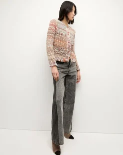 Sariyah Knit Jacket in Red Multi><noscript><img width=