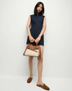 Serina Denim Dress in Dark Oxford>Veronica Beard Clearance