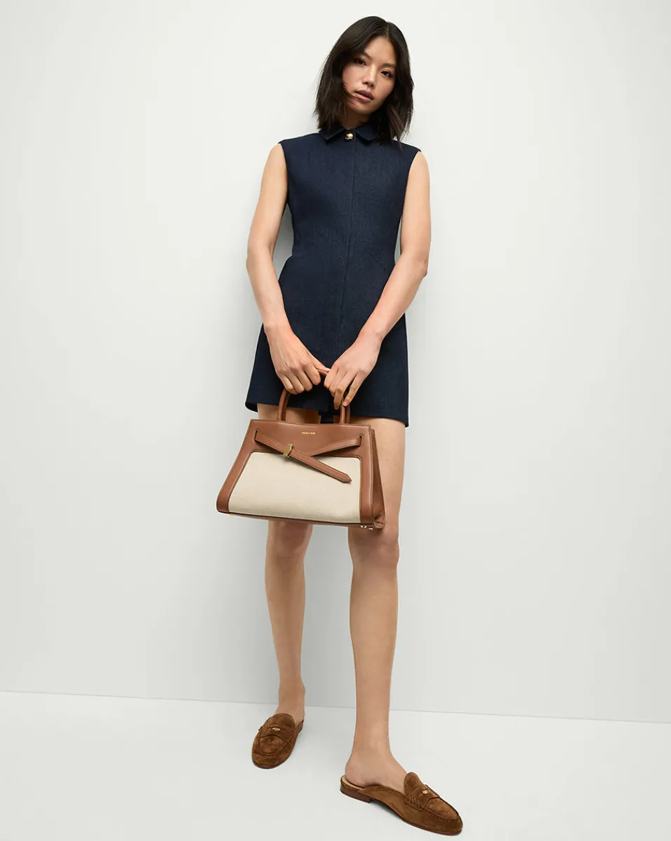 Serina Denim Dress in Dark Oxford>Veronica Beard Clearance