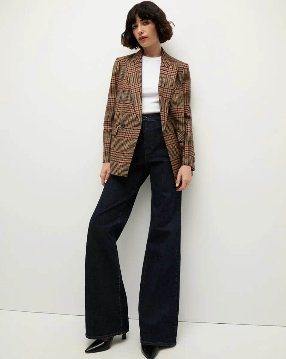 Sevyn Plaid Dickey Jacket in Camel & Black>Veronica Beard Discount