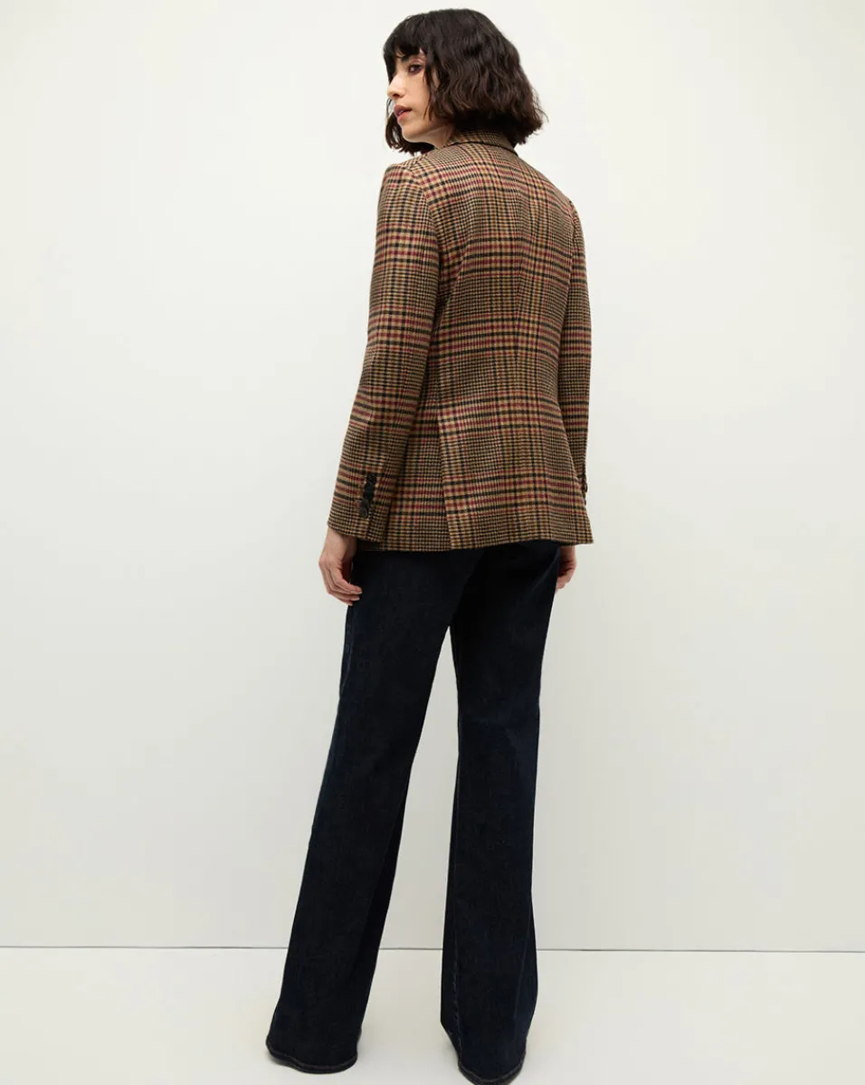 Sevyn Plaid Dickey Jacket in Camel & Black>Veronica Beard Discount
