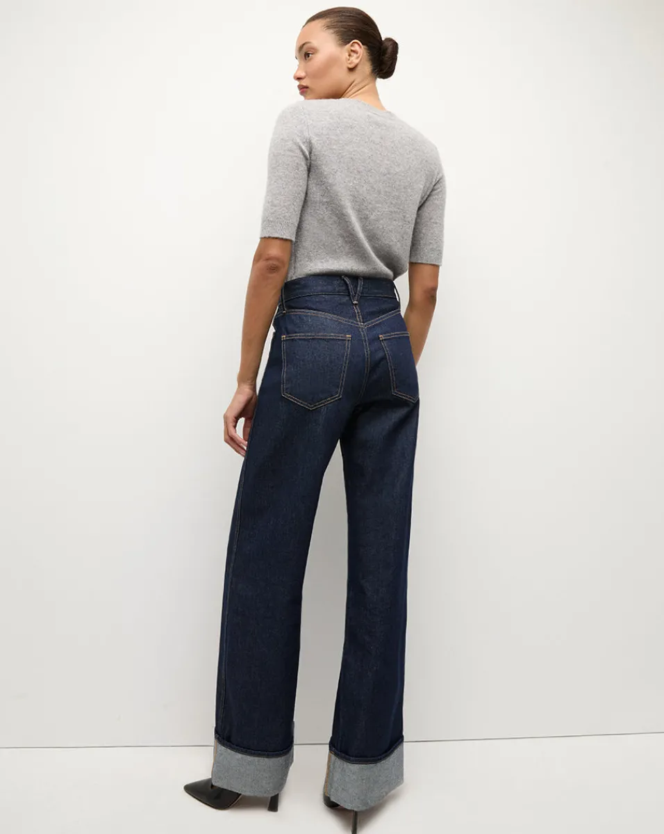 Shana Short Sleeve Cashmere Sweater in Heather Grey>Veronica Beard Best