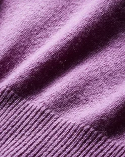 Shana Short Sleeve Cashmere Sweater in Lilac><noscript><img width=