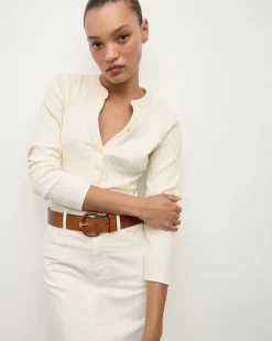 Sibilla Leather Belt in>Veronica Beard Hot