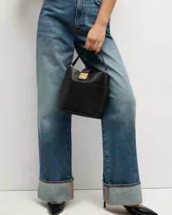 Small Crest Lock Bucket Bag in><noscript><img width=