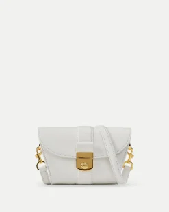Small Crest Lock Trap Bag in>Veronica Beard Outlet
