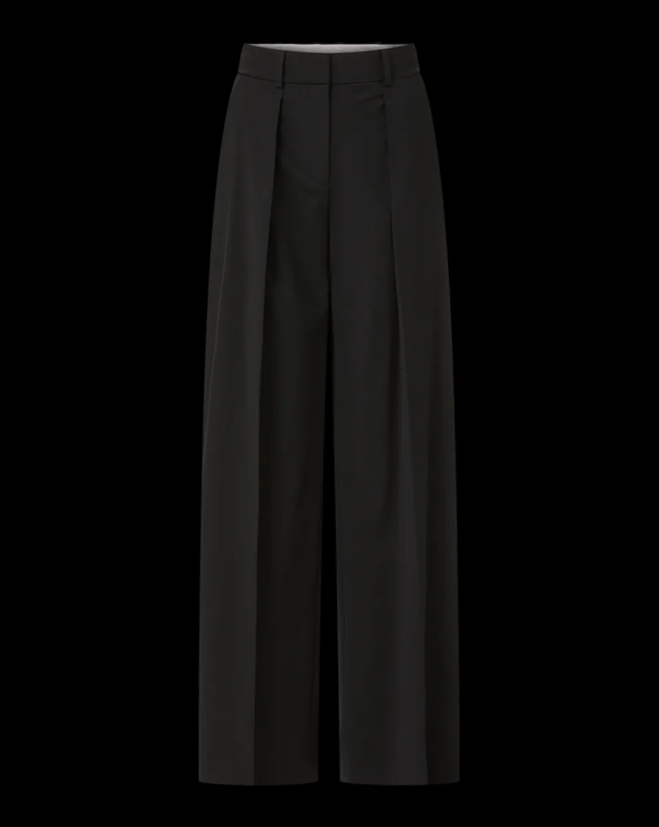Sonia Wide Leg Tailored Pant in>Veronica Beard Hot