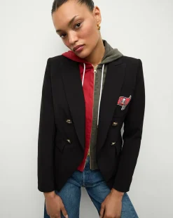 Tampa Bay Buccaneers Dickey Jacket in Black/Gold>Veronica Beard Sale