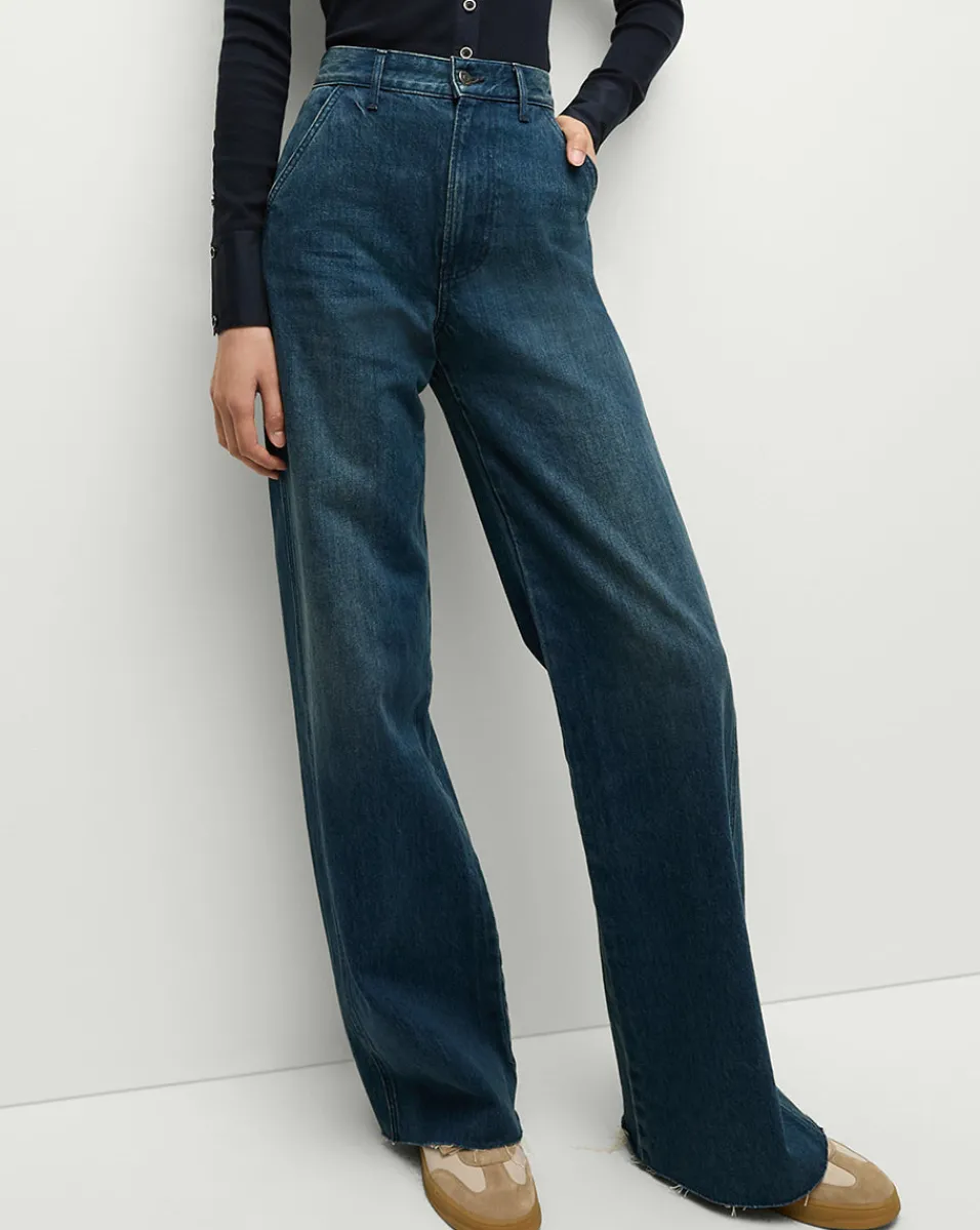 Taylor Slant-Pocket Wide-Leg Jean in Northern Lights>Veronica Beard Outlet