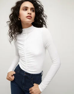 Theresa Ruched Turtleneck>Veronica Beard Clearance