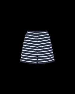 Tijana Terrycloth Short in Marine/Off-White/Blue Surf><noscript><img width=
