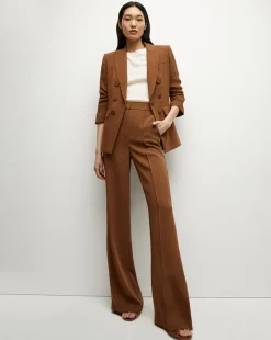 Tomi Matte Crepe Jacket in Deep Ochre>Veronica Beard