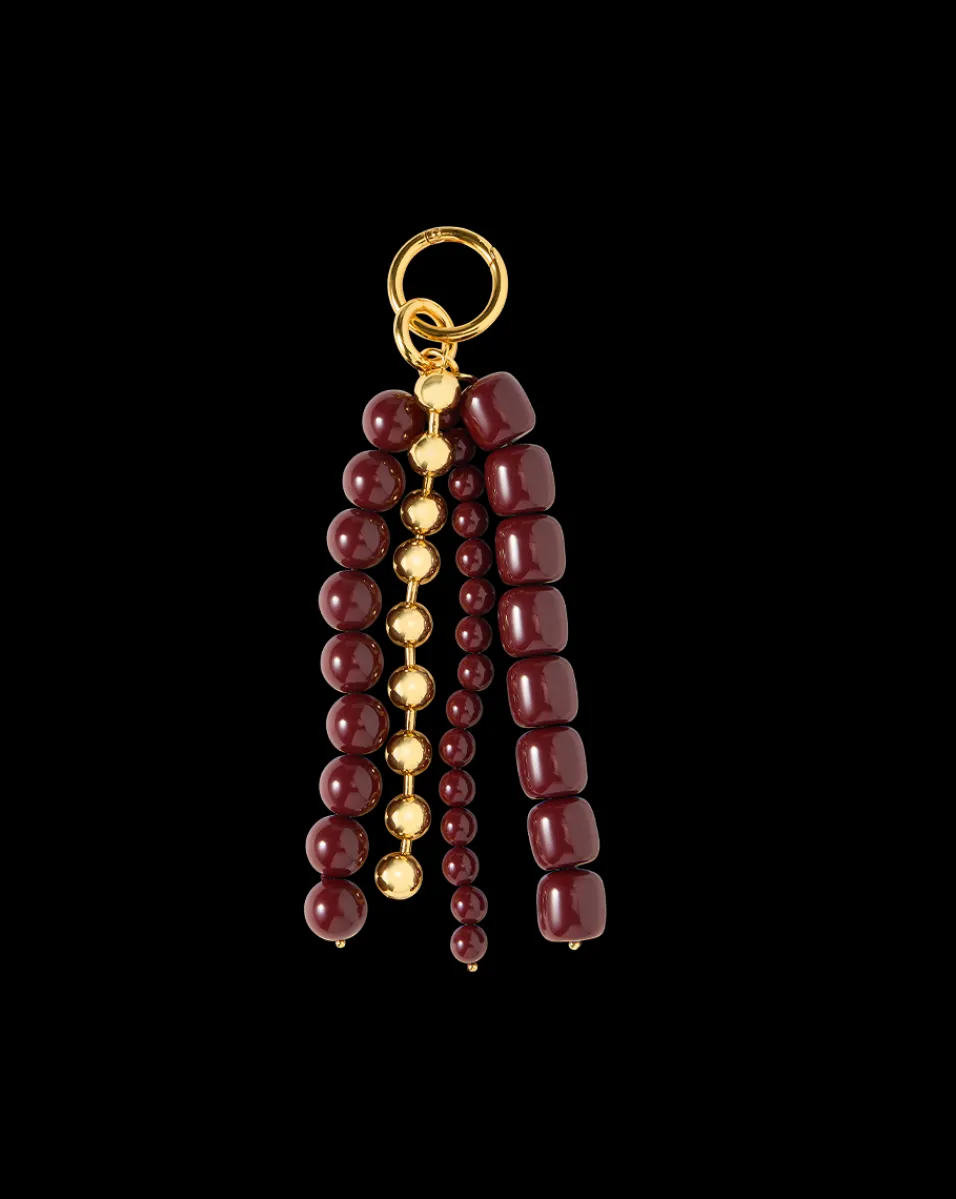 Triple Chain Bag Charm in>Veronica Beard Hot