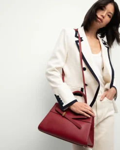 Dash Bag in Burgundy Leather><noscript><img width=