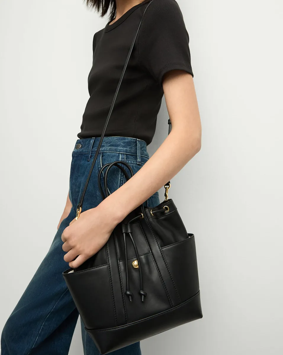 Goody Bag in Leather>Veronica Beard Hot