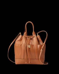 Goody Bag in Tan Leather><noscript><img width=