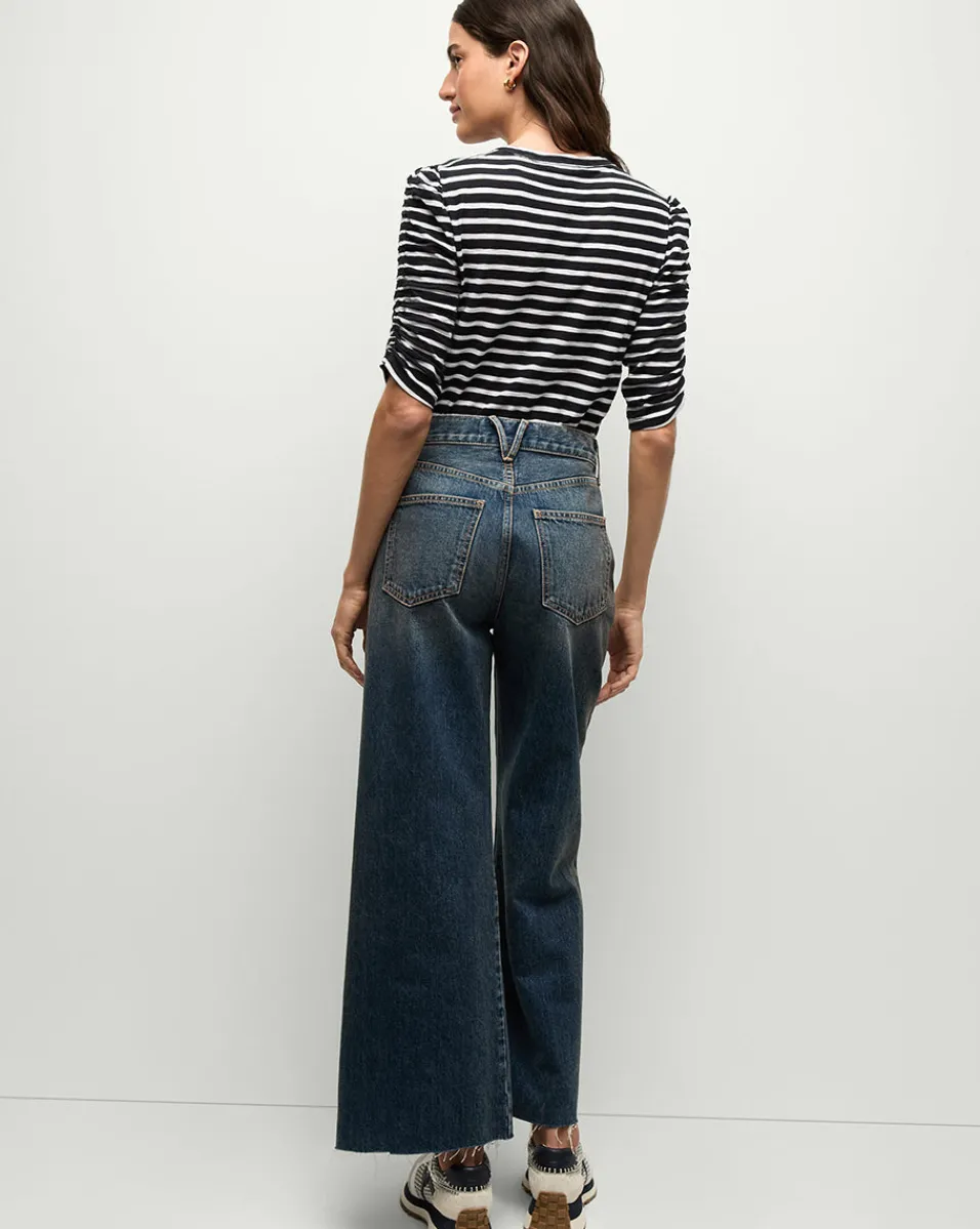 Waldorf Ruched-Sleeve Tee in>Veronica Beard Online
