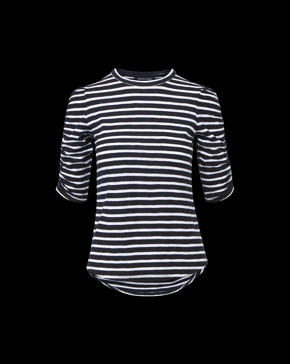 Waldorf Ruched-Sleeve Tee in>Veronica Beard Online