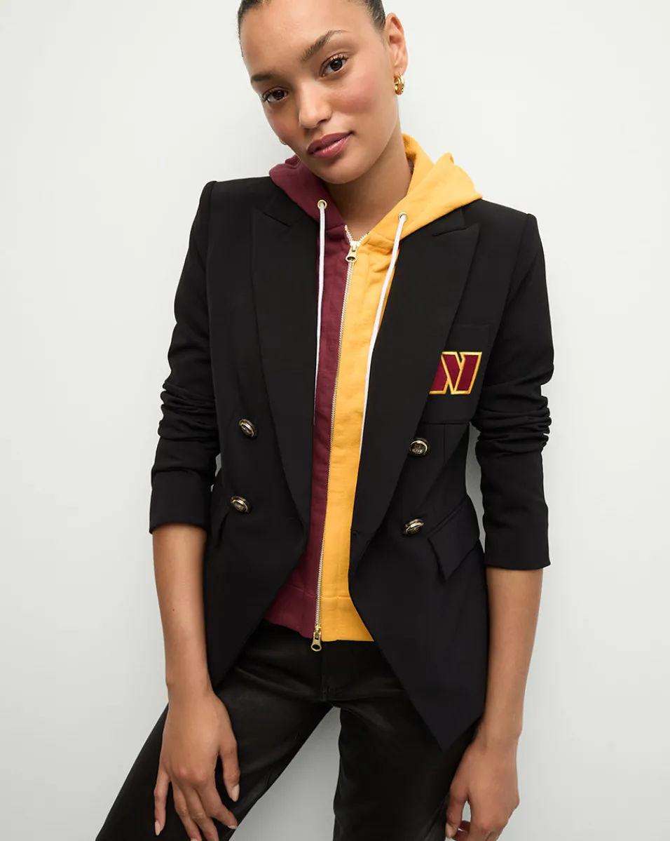 Washington Commanders Dickey Jacket in Black/Gold>Veronica Beard Outlet