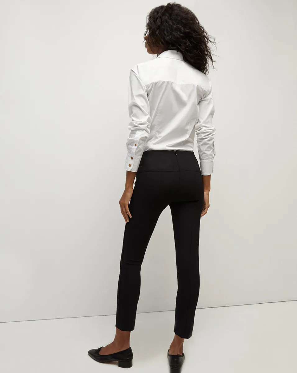 Zip Back Scuba Pant>Veronica Beard Online